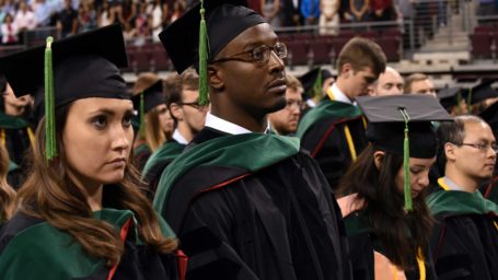 UAMS graduates at graduation ceremony